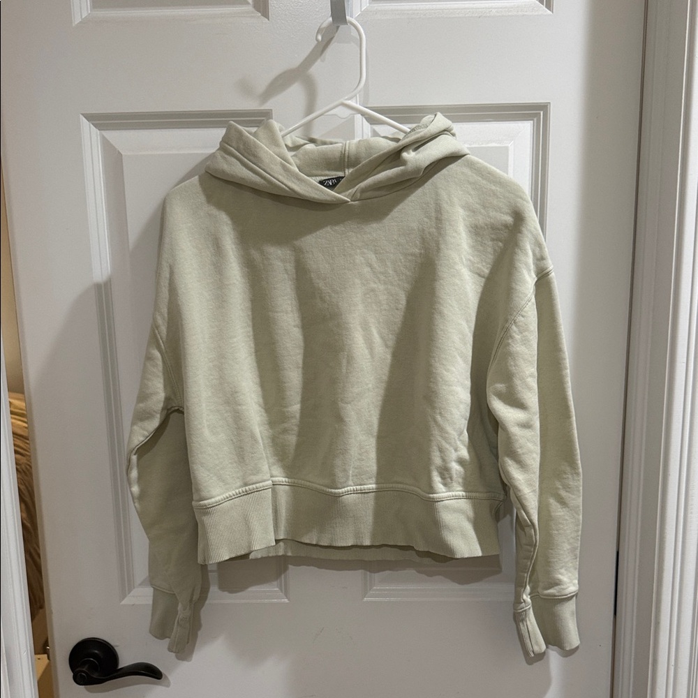 Zara Women's Light Green Hoodie